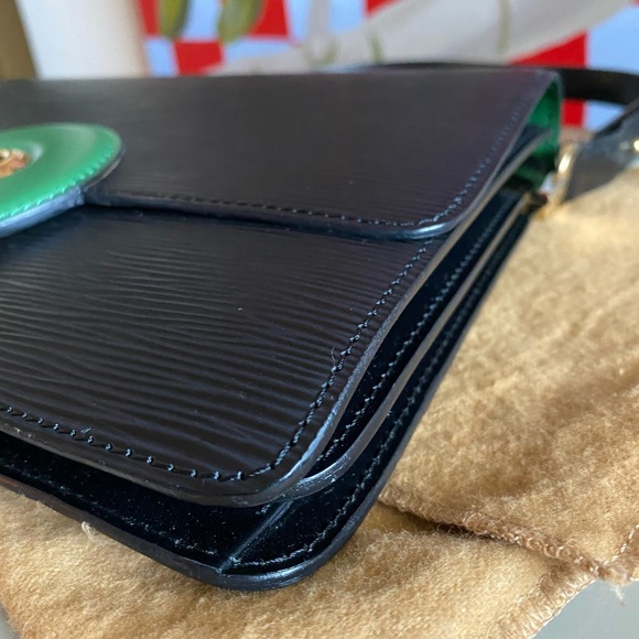 Louis Vuitton Sac Friedland Black and Green Epi Leather - Picture 6 of 15